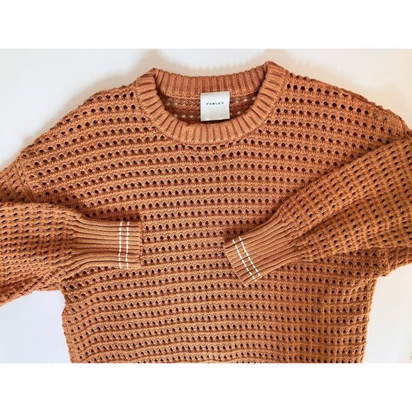 Varley Fox Knit Crew Sweater Almond Size Small - Picture 6 of 11